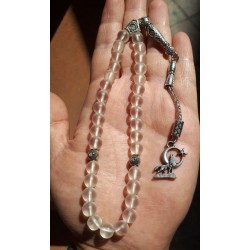 Howling Wolf Quartz Prayer Beads 8mm | Gift | Derisitesi Howling Wolf Quartz Prayer Beads 8mm | Gift | Derisitesi